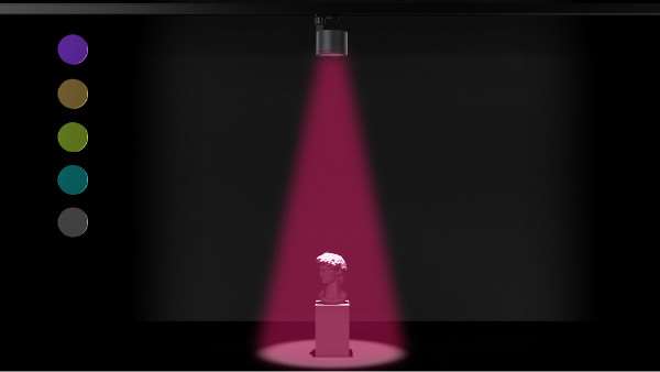 不同等具照明出不同颜色光 不同等具照明出不同颜色光